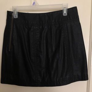 Free people leather skirt